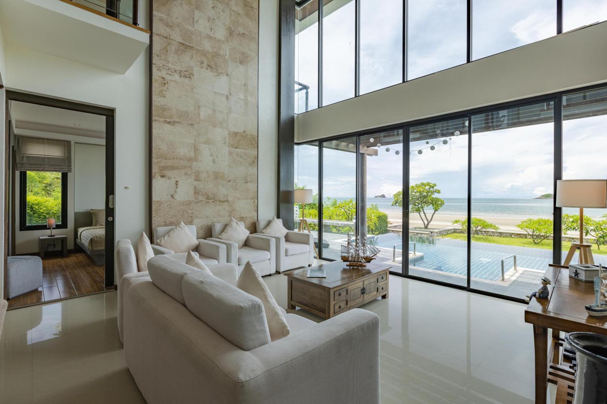 Beachfront Modern 4 Bedroom Pool Villa - Rv Hua Hin Ngoại thất bức ảnh