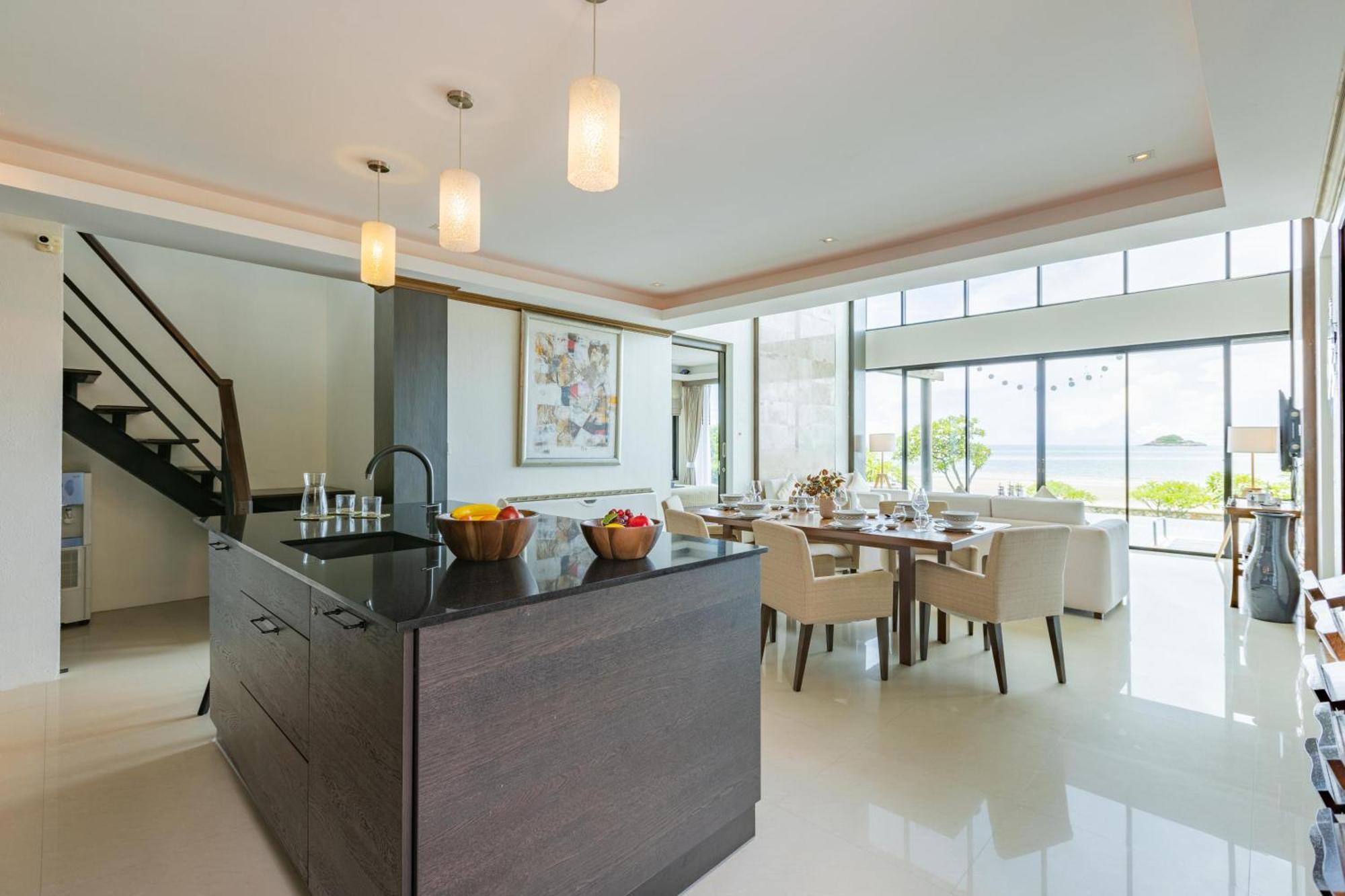 Beachfront Modern 4 Bedroom Pool Villa - Rv Hua Hin Ngoại thất bức ảnh